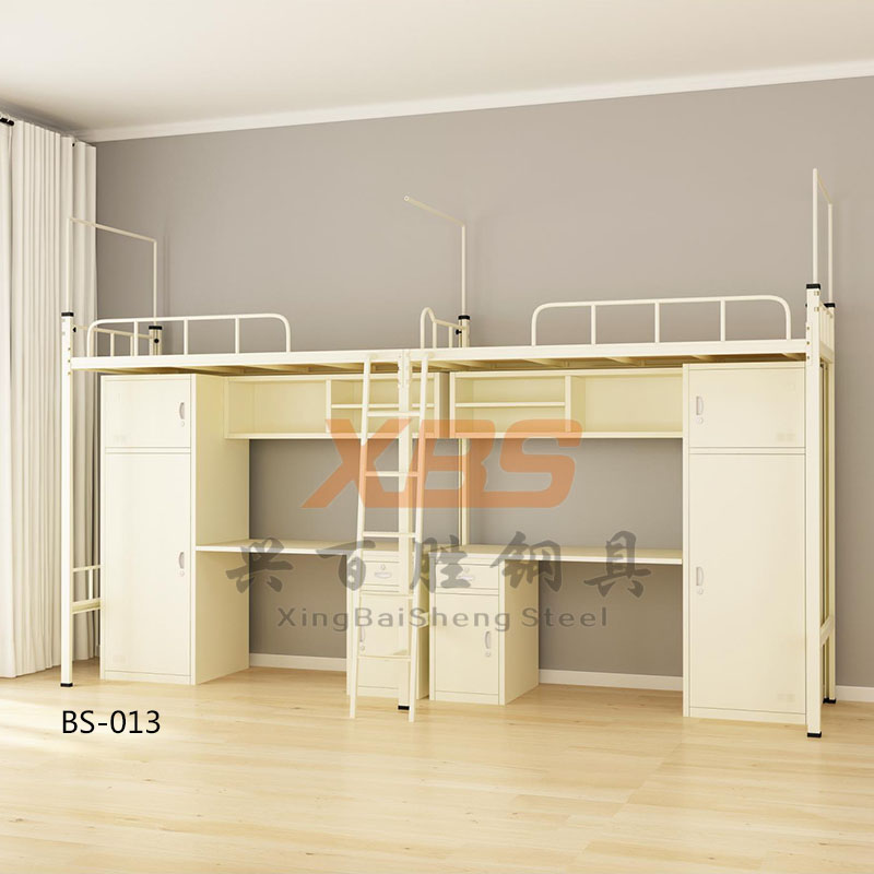 深圳産(chǎn)品展示廠家,興百勝新(xīn)款公(gōng)寓鐵床 兩連兩人位公(gōng)寓床 顔色尺寸支持訂做